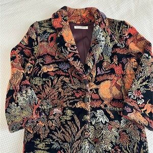 DonnyBrook Women's Multicolor Tapestry Blazer